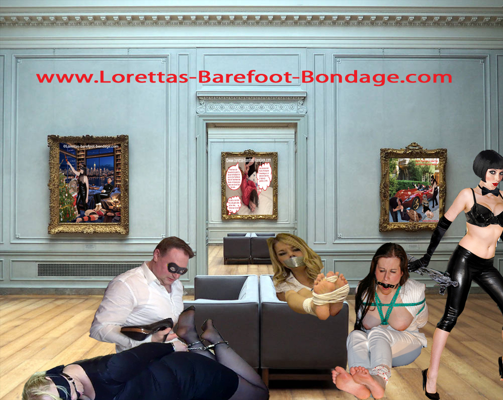 Enter www.Lorettas-barefoot-bondage.com